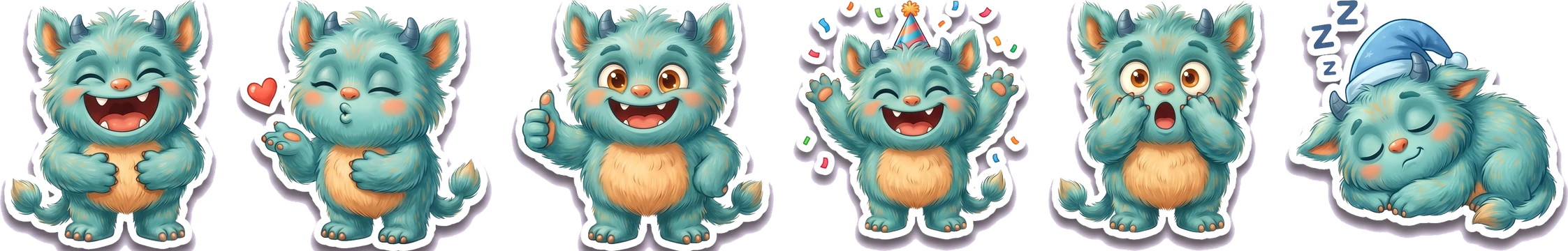 Ejemplo de stickers de WhatsApp personalizados