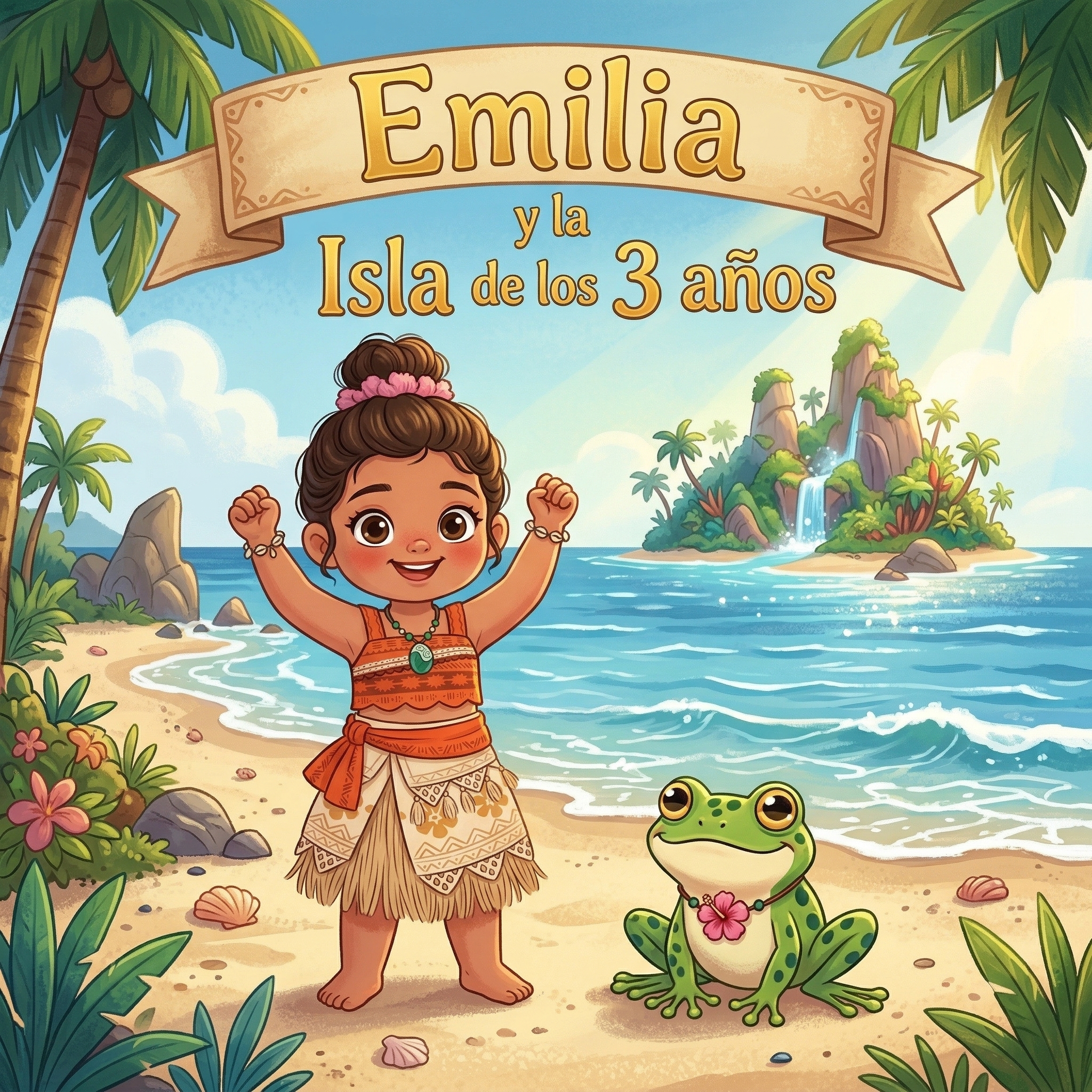 Portada: Emilia y la Isla de los 3 años